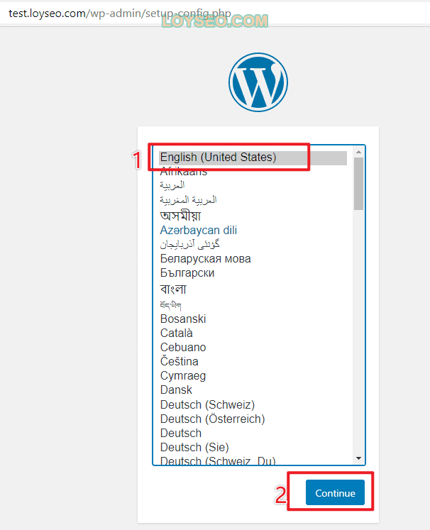 create wordpress website in pagoda panel 10