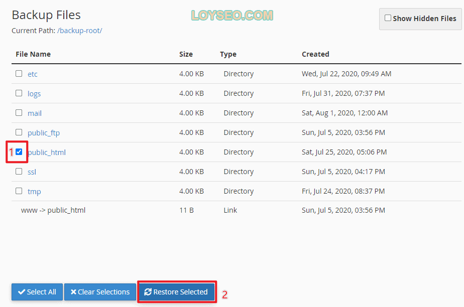 fastcomet backup restore file manager 1