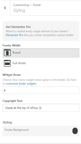 layer elementor theme setting 2