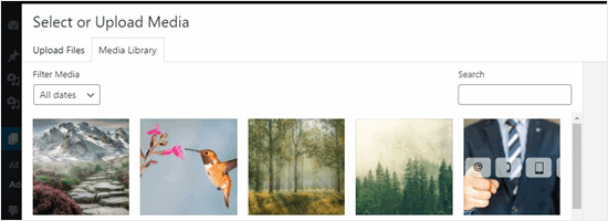 uploaded images in media library - 如何分组整理你的WordPress网站图片文件 Viewing the uploaded images in the Windows Media Library