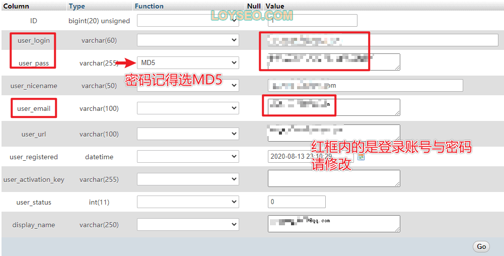 change your wordpress password in the database