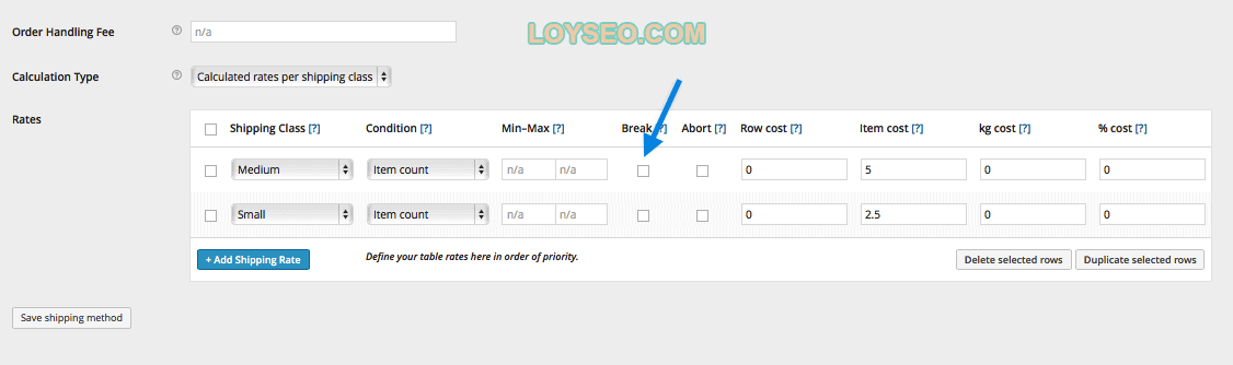 如何配置運費費率表Table Rate Shipping