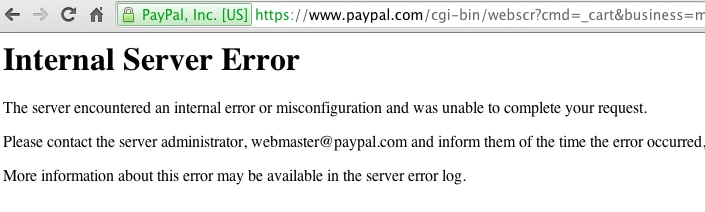 PayPal-standard-internal-server-error