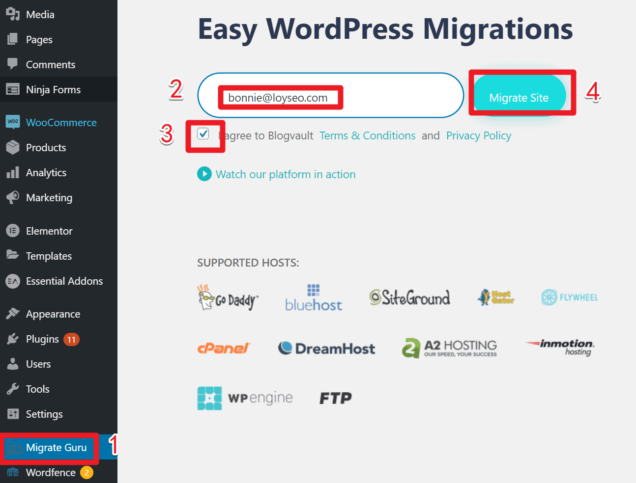 Migrate Guru网站搬家教程