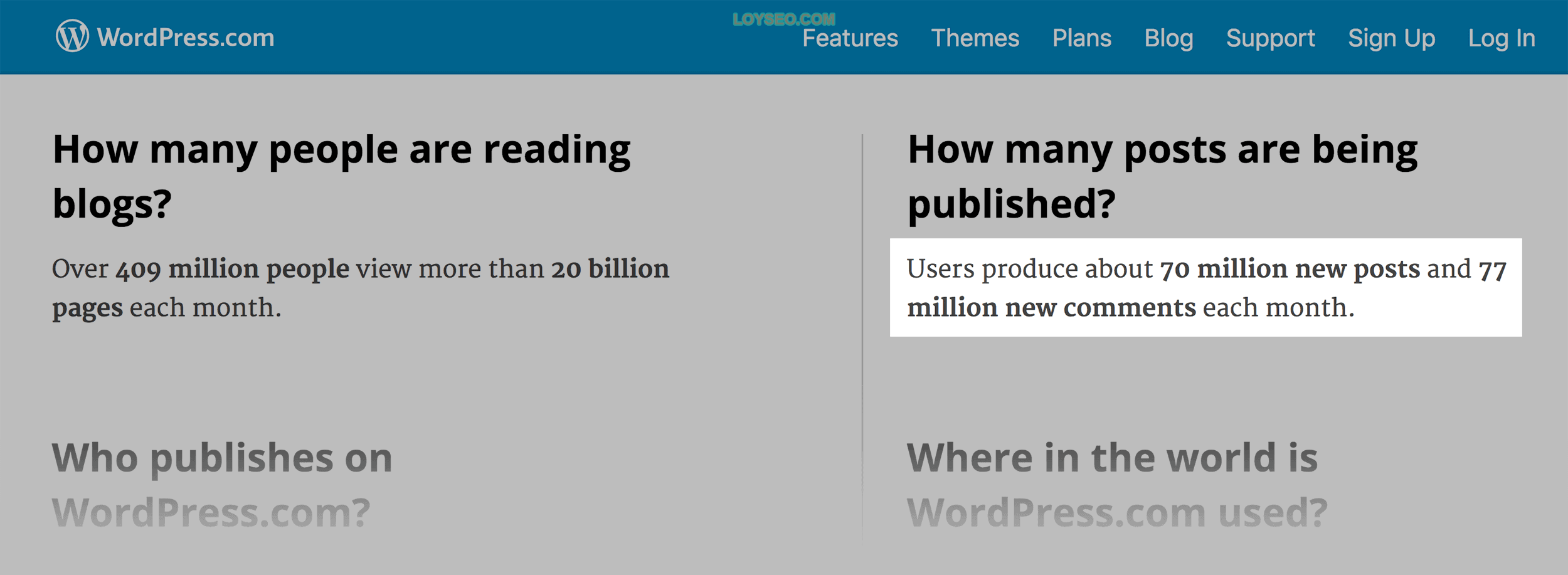70 million new posts 70 million new posts
