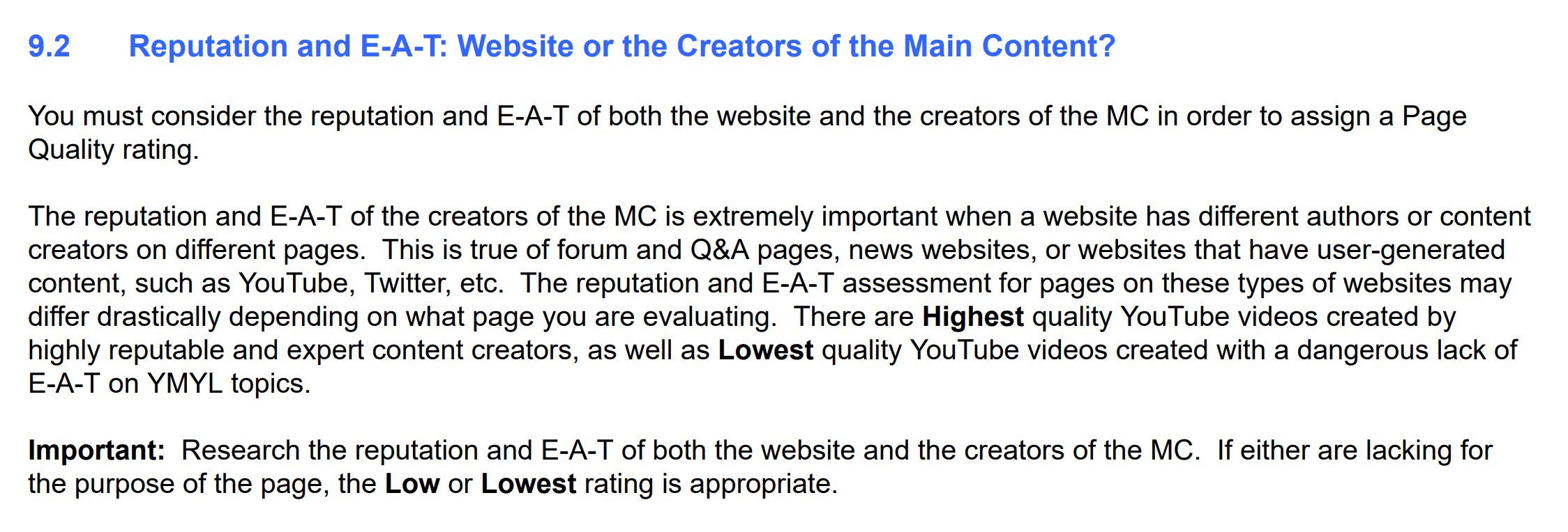 google quality raters look at a siteand039s off si - 搜索引擎排名因素 Google Quality Raters look at a site's off-site reputation
