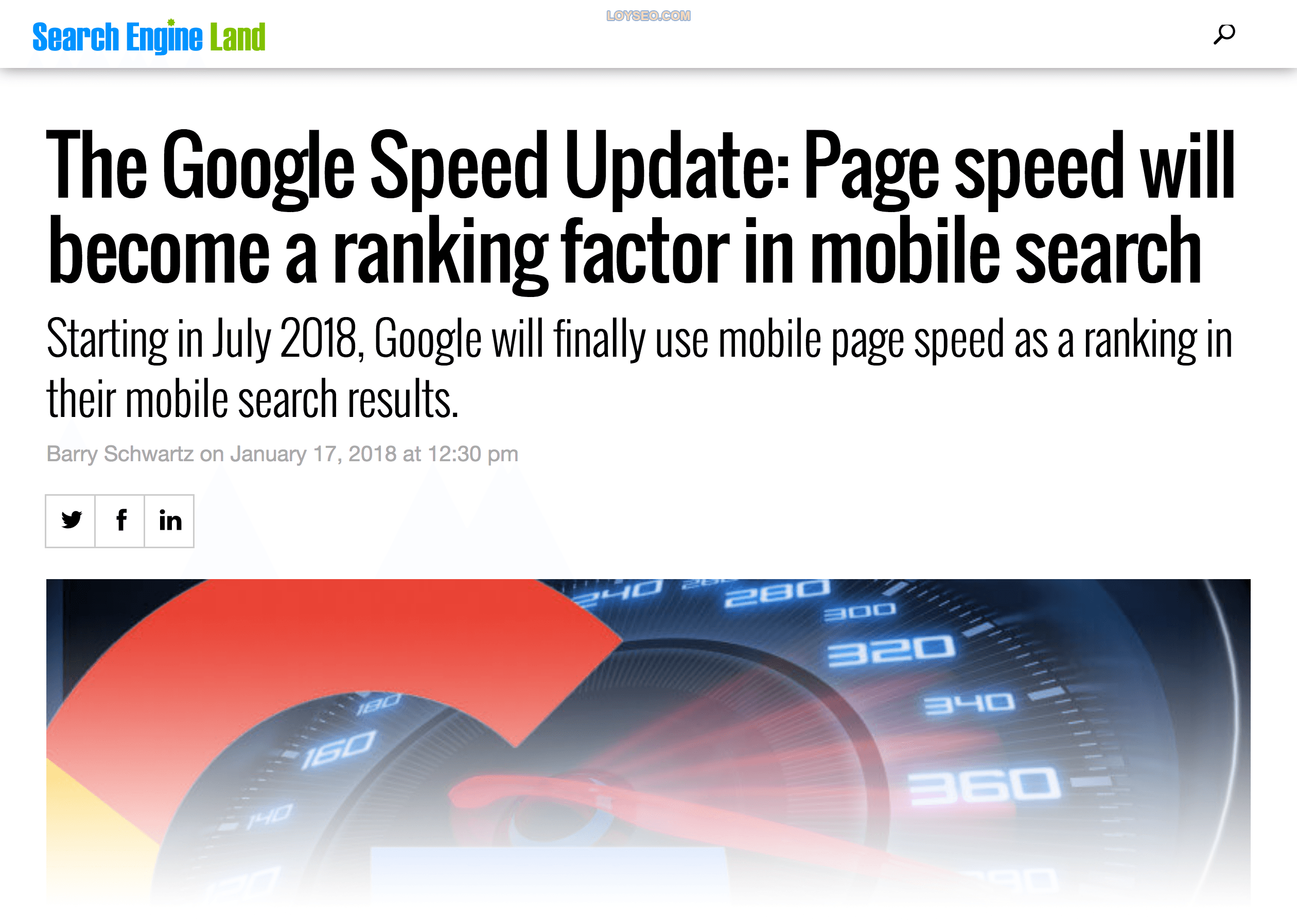 Google speed update Google speed update