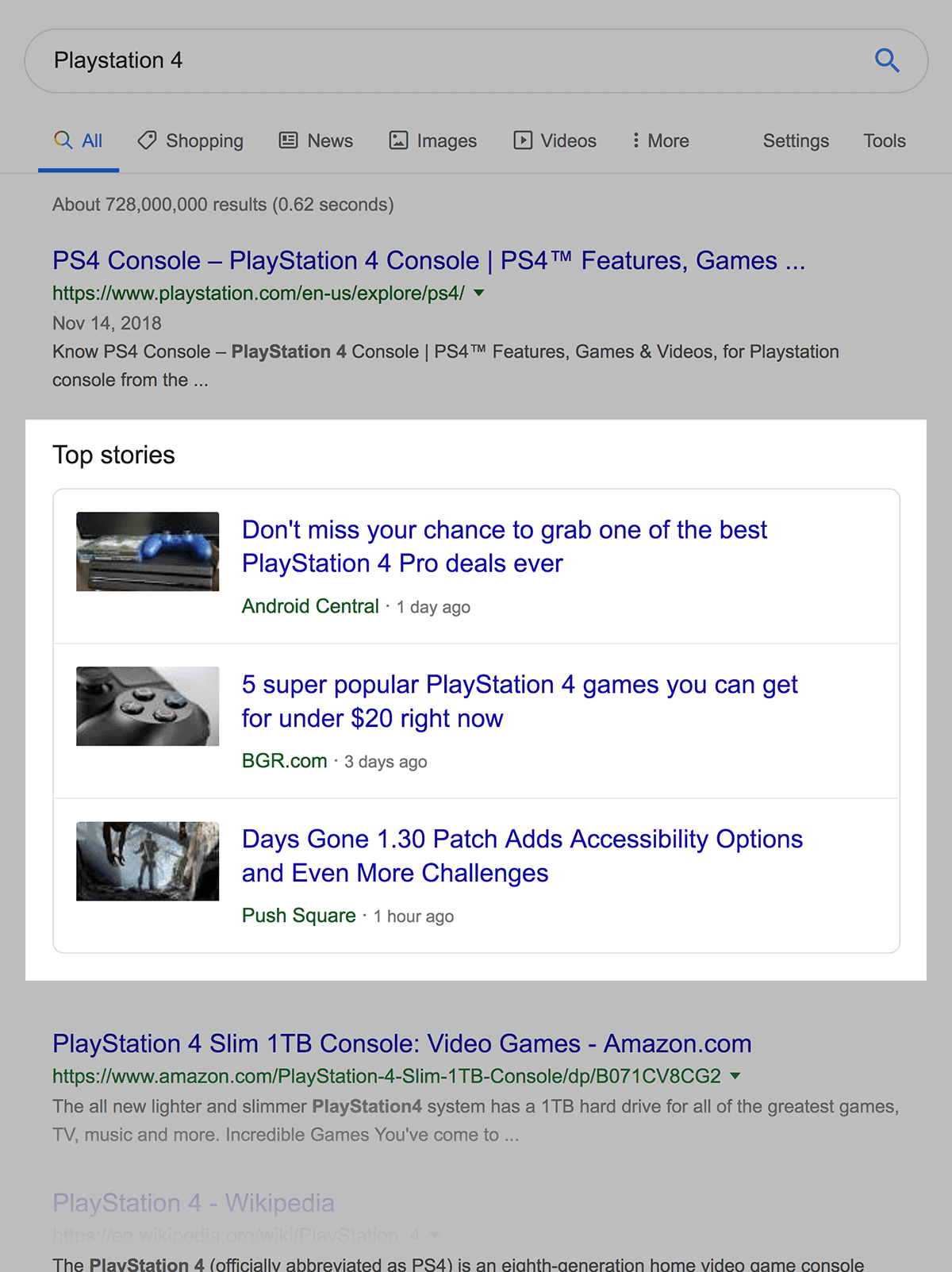 playstation 4 top stories - 什么是SERP? playstation 4 top stories