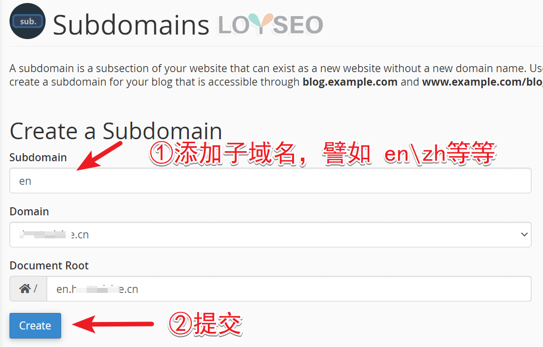 add subdomains in hostarmada 2