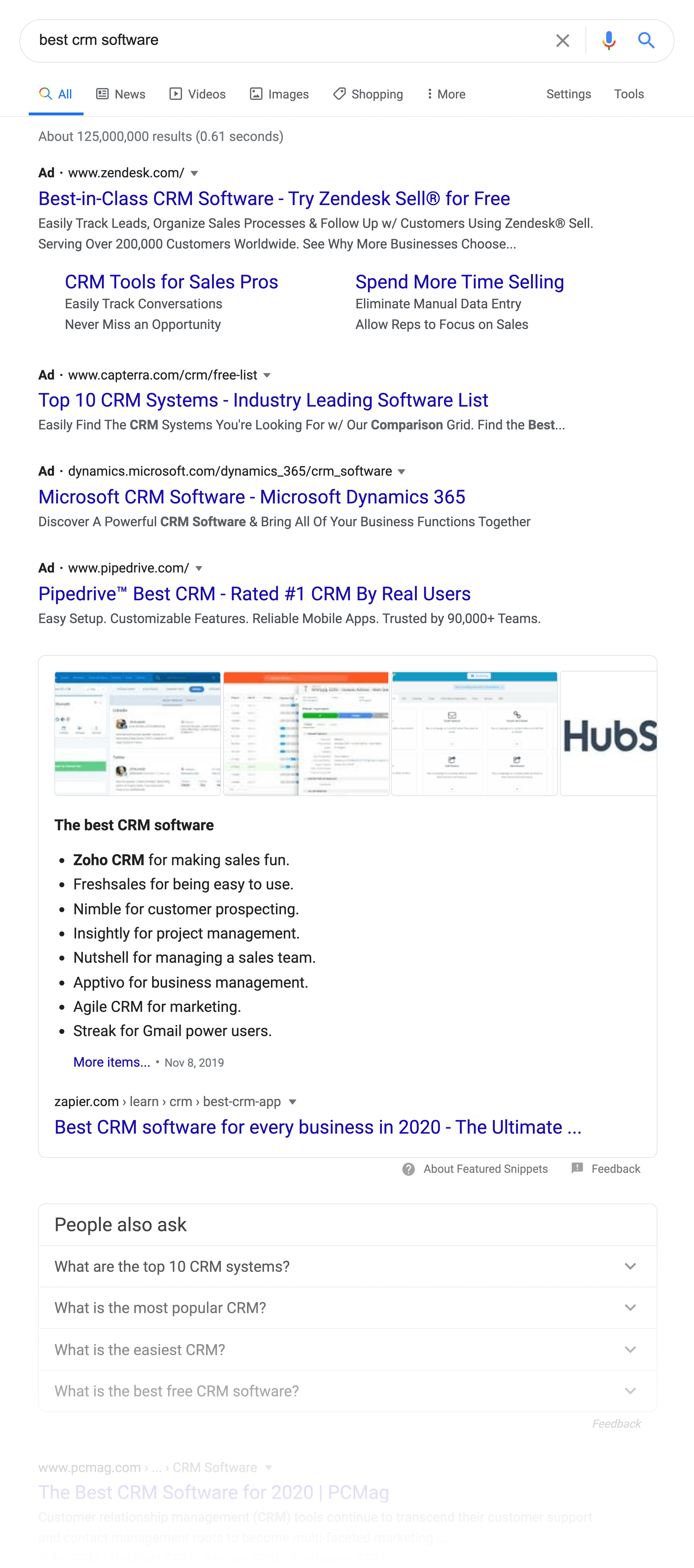 best crm software serp - 10大重要的SEO指标 Best CRM software – SERP