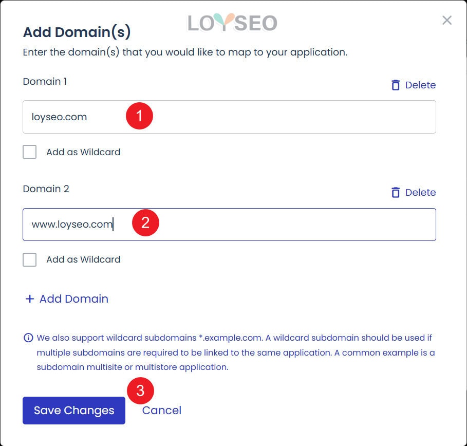 cloudways add domain 1 - Cloudways主機教學(含3個月7折優惠碼、贈架設網站教學或主題外掛) Cloudways主機教學(含3個月7折優惠碼、贈架設網站教學或主題外掛)