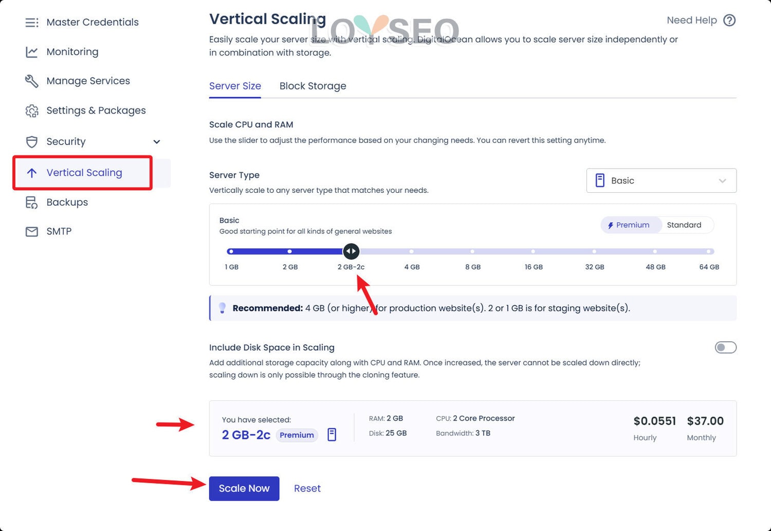 scale servers on the cloudways 1 - Cloudways主機教學(含3個月7折優惠碼、贈架設網站教學或主題外掛) Cloudways主機教學(含3個月7折優惠碼、贈架設網站教學或主題外掛)