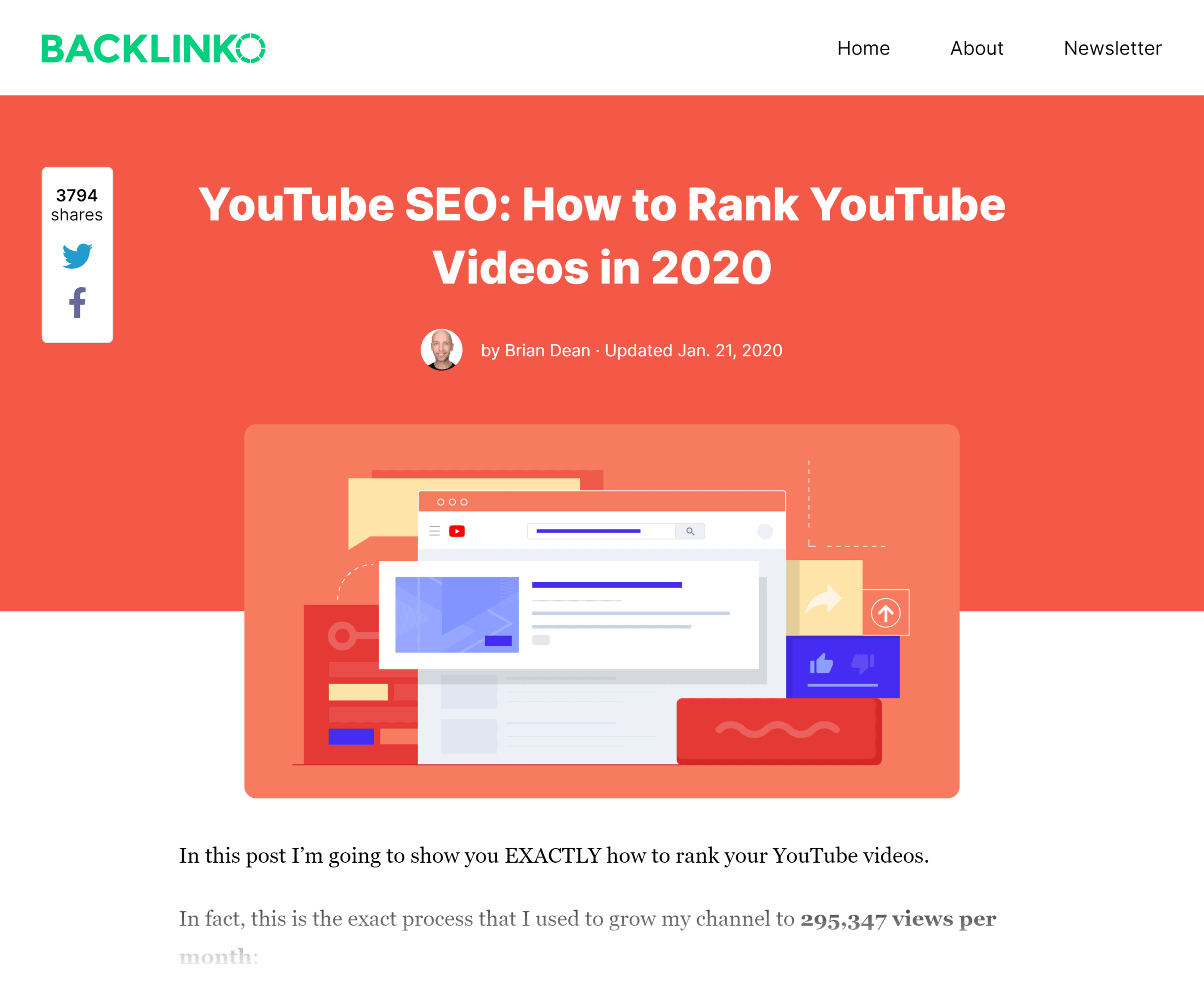 Backlinko – How to rank YouTube videos post