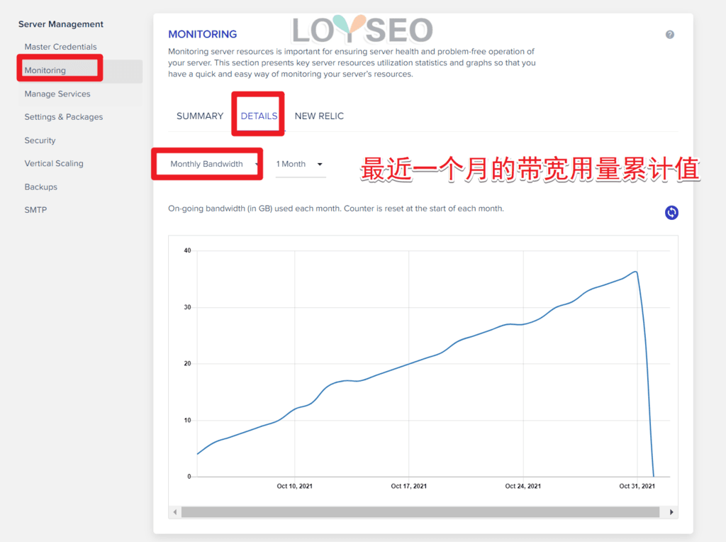 cloudways monthly bandwidth