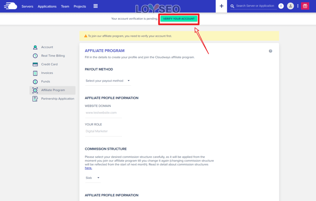 register cloudways account 1