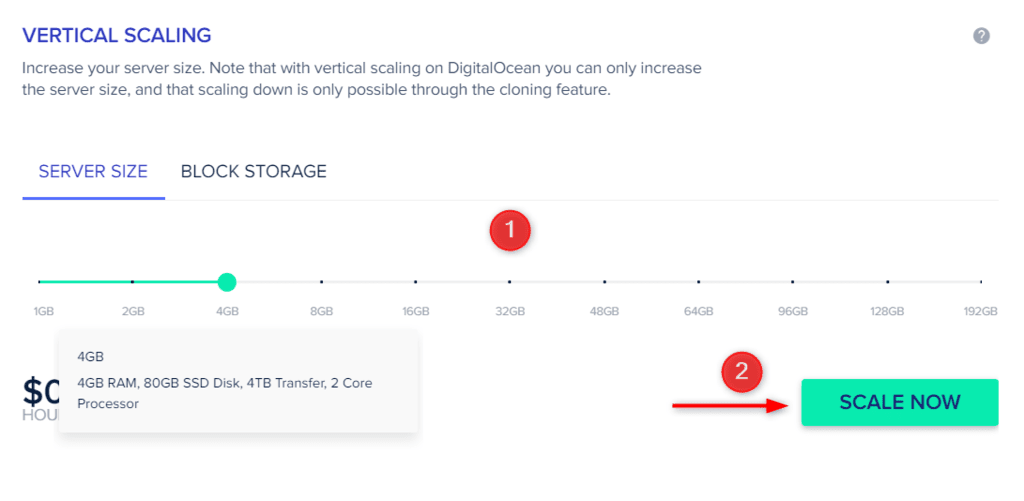 scale servers on the cloudways 2