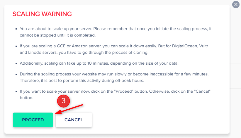 scale servers on the cloudways 6