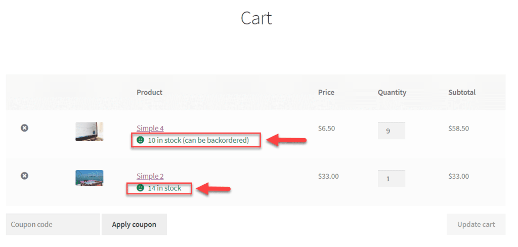 woocommerce cart show stock 1024x488 1