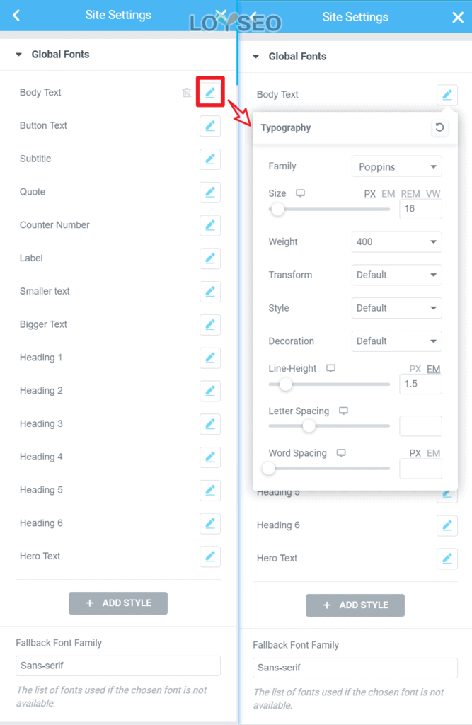 elementor global fonts - Elementor的全局樣式與設置 Elementor的全局樣式與設置