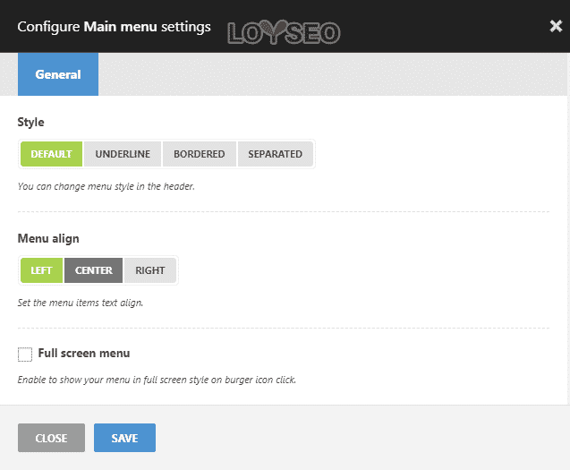 Woodmart：設置網站功能表