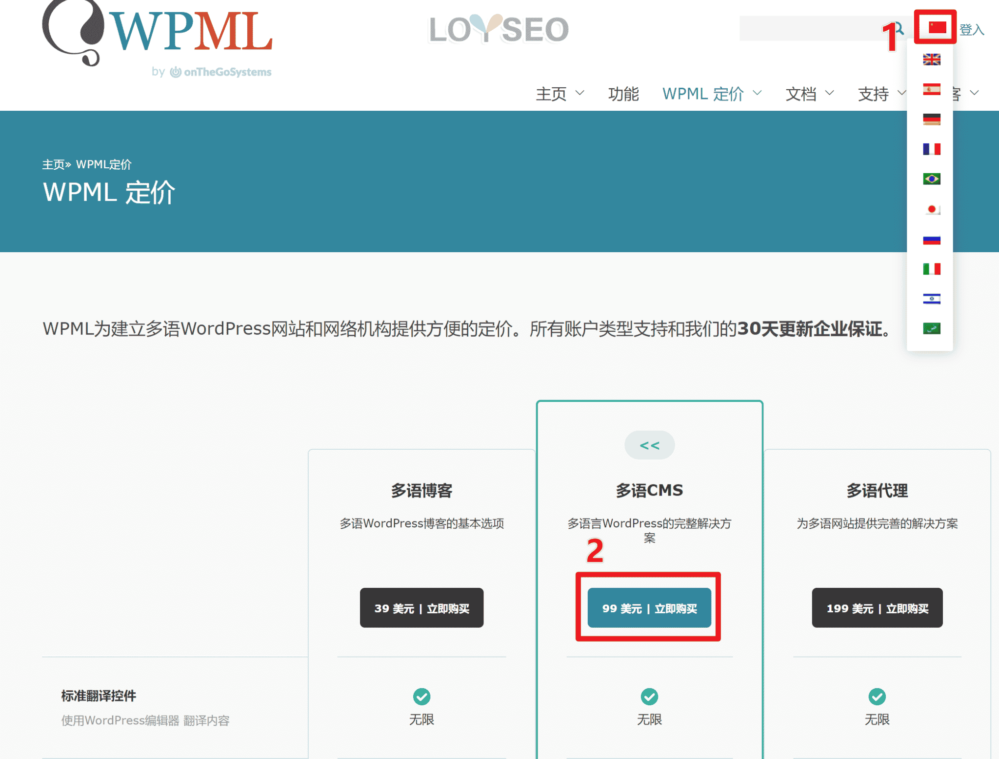 buy wpml 1 - WPML教程,36分钟入门:如何实现网站多语言以获取更多客户 buy wpml