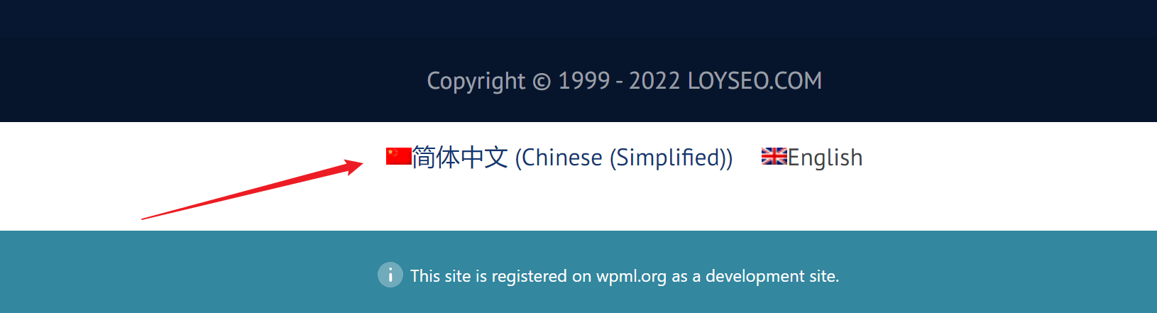 wpml site language switch