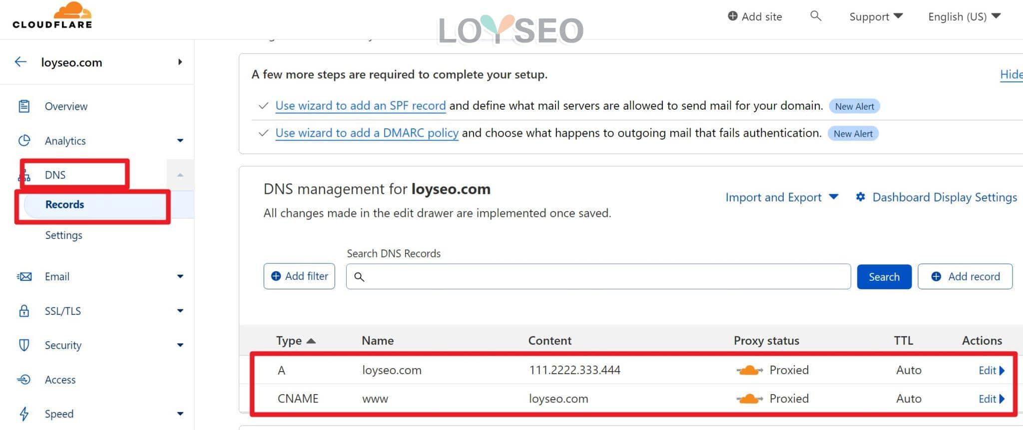 cloudflare dns records scaled