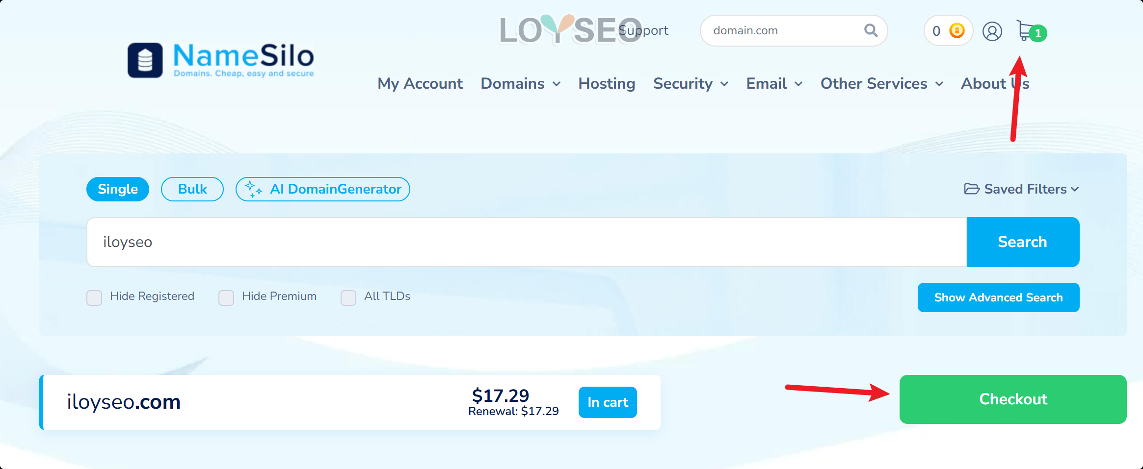namesilo register 2 - 網域教程:網域是什麼、網域如何取名、如何註冊網域、如何解析網域 網域教學:網域取名、優惠註冊、網域解析、注意事項