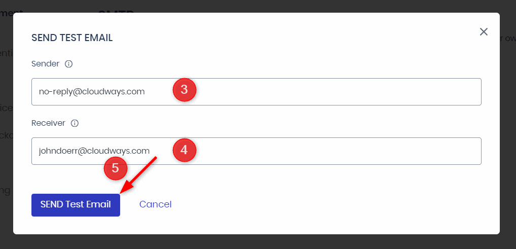 在Cloudways中配置Elastic Email扩展，测试邮件发送