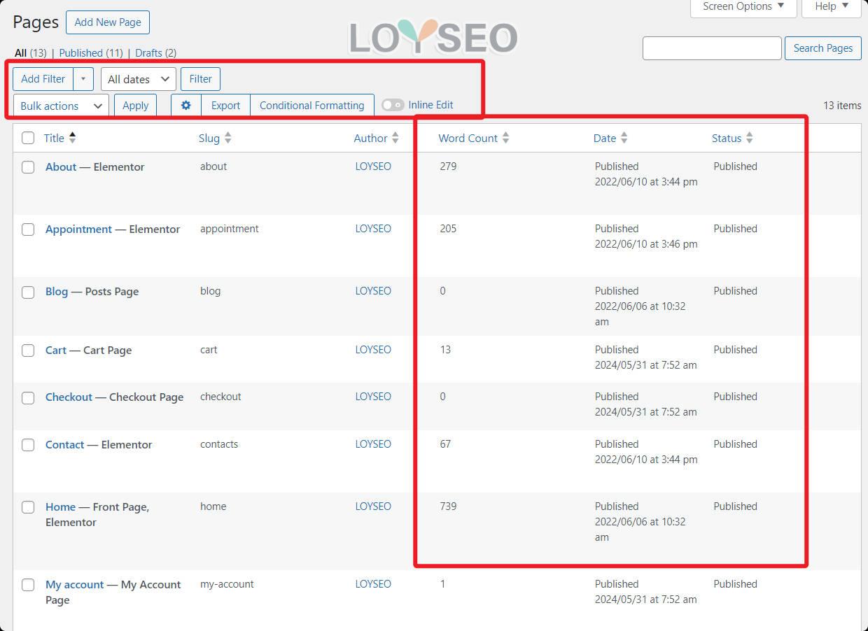 admin columns pages screen - Admin Columns:如何自定义WordPress常见列表的展示字段 Admin Columns:如何自定义WordPress常见列表的展示字段
